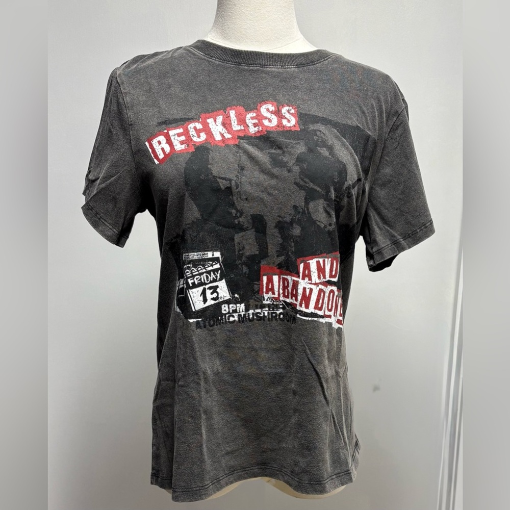 Reckless and abandoned black t-shirt Size XS